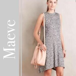 Maeve Emerson Heather Gray Sleeveless Swing Dress